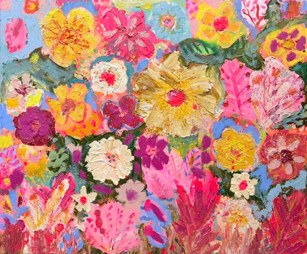 Floral painting by Koo Treadwell